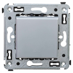 Выключатель 1-клавиш. с подсветкой LED механизм 16А 230В с/у серый глянц. IP20 DKC Avanti Выключатель 1-клавиш. с подсветкой LED механизм 16А 230В с/у серый глянц. IP20 DKC Avanti