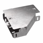 Переходник - редуктор д/лист. каб. лотка без разъема/соедин-ля сужение слева 200мм/100мм с высотой лотка50мм ПРОМРУКАВ