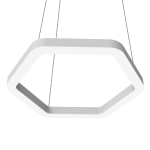 Светодиодный светильник VARTON Enso G 580х520х40 мм 39 Вт 3000 К подвесной RAL9003 белый матовый с рассеивателем опал Светодиодный светильник VARTON Enso G 580х520х40 мм 39 Вт 3000 К подвесной RAL9003 белый матовый с рассеивателем опал