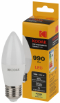 Лампа светодиод 11Вт свеча Е27 3000К 990Лм B35-11W-830-E27 Kodak (1/10)