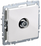 Розетка 1гн ТВ проходная с/у белый механизм РТВ10-0-БрБ BRITE IEK (1/10/100)