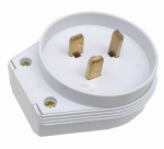 Разъем штепсельный 1ф о/у РШ-ВШ 32А/250В белый 9123 IN HOME (1/6/72)