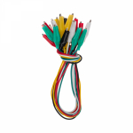 Зажим "крокодил" 5А 40 мм с проводом (10 пар) REXANT (1/10/250) отдается 1 упаковка с 10 парами