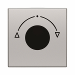 Центральная плата (накладка) для многоступенчатого переключателя символ «стрелки» пластик алюминий матовая IP20 ABB Sky Центральная плата (накладка) для многоступенчатого переключателя символ «стрелки» пластик алюминий матовая IP20 ABB Sky