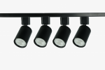 Трековый светильник однофазный ЭРА TR70-SET4-GU10-BK набор из 4х шт. под лампу GU10, шинопровод 80 см. Черный. Трековый светильник однофазный ЭРА TR70-SET4-GU10-BK набор из 4х шт. под лампу GU10, шинопровод 80 см. Черный.