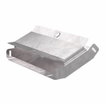 Угол д/листового кабель.лотка 45° вертикально восходящий без разъема/соединителя сталь светло-серый ПРОМРУКАВ