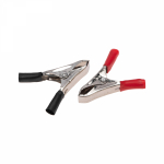 Зажим "крокодил" (черн+красн) 10А 50 мм (2шт/упак) REXANT (10/10/10)