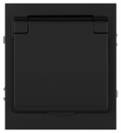 Розетка ЭРА Arktik 16-2103-05 с заземлением 2P+E Schuko со шторками с крышкой 16А-250В антрацит Розетка ЭРА Arktik 16-2103-05 с заземлением 2P+E Schuko со шторками с крышкой 16А-250В антрацит