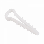 Дюбель-хомут (нейлон) 12-6 прямоугольный белый (100шт/упак) REXANT (1/1/100)