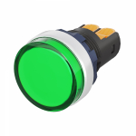 Лампа индикаторная в сборе 1 источник света зеленая круглая линза, плоская 9-24В AC/DC d22.2мм СВЕТОДИОД. (LED) IP68 DKC Mitra Лампа индикаторная в сборе 1 источник света зеленая круглая линза, плоская 9-24В AC/DC d22.2мм СВЕТОДИОД. (LED) IP68 DKC Mitra