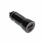 Автозарядка в прикуриватель АЗУ USB-A (QC 3.0)+USB-C (PD), 38Вт черная REXANT