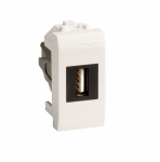 USB 2.0 розетка, Brava, белая, 1 мод. (10) USB 2.0 розетка, Brava, белая, 1 мод. (10)