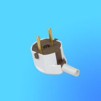 Вилка угловая без З/К белая с кембриком 6А Беларусь (20/120)