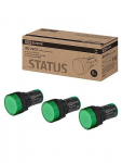 STATUS Лампа сигнальная AD-22DS, LED, d22 мм, 24-440 В AC/DC, зеленый TDM STATUS Лампа сигнальная AD-22DS, LED, d22 мм, 24-440 В AC/DC, зеленый TDM
