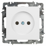Розетка 1гн без З/К с/у белый механизм 16А 6-201-01 Accent Intro (1/10/200)