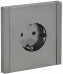 Розетка 1гн с З/К шторки с/у сталь винт.клем 16А FP515 FORTE&PIANO IEK (1/10/100)