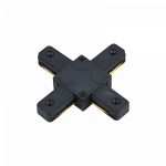 Коннектор X-тип XSB-BL для шинопровода SB черный IN HOME Коннектор X-тип XSB-BL для шинопровода SB черный IN HOME