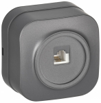 GLORY Роз. телефонная RJ11 о/у РТ20-ХСм сталь м. IEK GLORY Роз. телефонная RJ11 о/у РТ20-ХСм сталь м. IEK