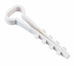Дюбель-хомут 5х10мм плоск. каб. нейл. белый (25шт/упак) IEK