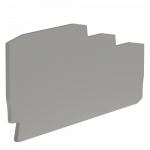 Торцевой изолятор, защелкивающ-ся 1.5мм цвет серый DKC (ДКС)