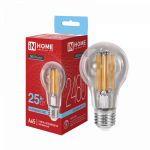 Лампа светодиодная LED-A65-deco 25Вт 230В Е27 6500К 2480Лм прозрачная IN HOME