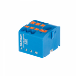 Зажим клеммный проходной 28.8мм размер ячейки 25.7мм для специального профиля 1 уровень сечение провода 6мм² 41А 690В термопласт DKC (ДКС)