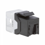 Гнездо (jack) RJ45 8(8) Cat 6A (IEC) для круглого кабеля, черный DKC (ДКС)