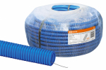 Труба гофрированная ПНД d 20 с зондом (100 м) легкая синяя ТDM