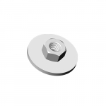 Шайба Д40 с гайкой М10, толщ. 3,0 мм, термодиффузия Шайба Д40 с гайкой М10, толщ. 3,0 мм, термодиффузия