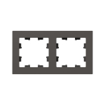 2 - местная рамка, мокко, пластик Эпика EKF