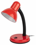 Светильник настольный на основании под лампу 40Вт Е27 красный N-120-E27-40W-R ЭРА (20/120) Светильник настольный на основании под лампу 40Вт Е27 красный N-120-E27-40W-R ЭРА (20/120)