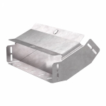 Угол д/листового кабель.лотка 45° вертикально восходящий без разъема/соединителя сталь светло-серый ПРОМРУКАВ