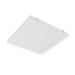 Светодиодный светильник VARTON S070 2.0 спортивный для образовательных учреждений накладной 603х620х70 мм IP40 42 ВТ 4000 K с призматическим рассеиват