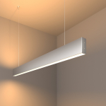 Линейный светодиодный подвесной двусторонний светильник 103см 40W 3000K матовое серебро (101-200-40-103) Линейный светодиодный подвесной двусторонний светильник 103см 40W 3000K матовое серебро (101-200-40-103)