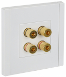 Розетка 4гн аудио с/у белый FP239 FORTE&PIANO IEK (1/10/100)