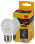 Лампа светодиод 11Вт шар Е27 6500К 990Лм P45-11W-865-E27 Kodak (1/10) Лампа светодиод 11Вт шар Е27 6500К 990Лм P45-11W-865-E27 Kodak (1/10)