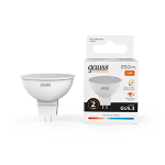 Лампа светодиод 11Вт GU5,3 3000К 850Лм MR16 Gauss Elementary (1/10/100) Лампа светодиод 11Вт GU5,3 3000К 850Лм MR16 Gauss Elementary (1/10/100)