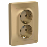 Розетка 2гн с З/К с/у титан 16А Blanca Systeme Electric (1/6) Розетка 2гн с З/К с/у титан 16А Blanca Systeme Electric (1/6)