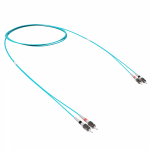 Оптический коммутационный шнур двухволоконный (Duplex) ST-UPC/ST-UPC, 50/125 OM3, 10 м Оптический коммутационный шнур двухволоконный (Duplex) ST-UPC/ST-UPC, 50/125 OM3, 10 м