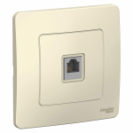 Розетка 1гн ТФ RJ11 с/у молочный Blanca Systeme Electric Розетка 1гн ТФ RJ11 с/у молочный Blanca Systeme Electric