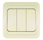 Выключатель 3кл с/у крем IP20 Mimoza Makel (1/12/120) Выключатель 3кл с/у крем IP20 Mimoza Makel (1/12/120)