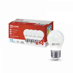 Лампа светодиодная LED-ШАР-VC 4PACK 11Вт 230В Е27 6500К 1050Лм (4шт./упак) IN HOME Лампа светодиодная LED-ШАР-VC 4PACK 11Вт 230В Е27 6500К 1050Лм (4шт./упак) IN HOME