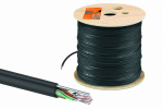 Кабель витая пара U/UTP Cat 5e 4х2х24AWG (305м) solid, PE для наружн. прокл., чёрный, трос 1,2мм TDM Кабель витая пара U/UTP Cat 5e 4х2х24AWG (305м) solid, PE для наружн. прокл., чёрный, трос 1,2мм TDM