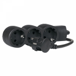 Удлинитель 3х2К+З с кабелем 5м   Стандарт   черн. Legrand