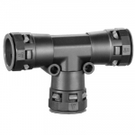 Тройник DN 17/17/17 мм, полиамид, цвет черный Тройник DN 17/17/17 мм, полиамид, цвет черный