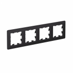 Рамка 4гн карбон/дымчатый черный AtlasDesign AIR Systeme Electric (1/5)