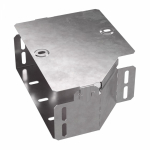 Переходник - редуктор д/лист. каб. лотка без разъема/соедин-ля сужение слева 200мм/150мм с высотой лотка80мм ПРОМРУКАВ