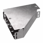 Переходник - редуктор д/лист. каб. лотка без разъема/соедин-ля сужение слева 300мм/100мм с высотой лотка80мм ПРОМРУКАВ