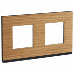 Рамка 2-пост. цвет дерево дерево горизонтальная, IP21 Unica NEW SE