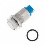 Кнопка  антивандальная Ø12  Фикс (2с) ON-OFF выпуклая (A12-B2) REXANT (блистер)